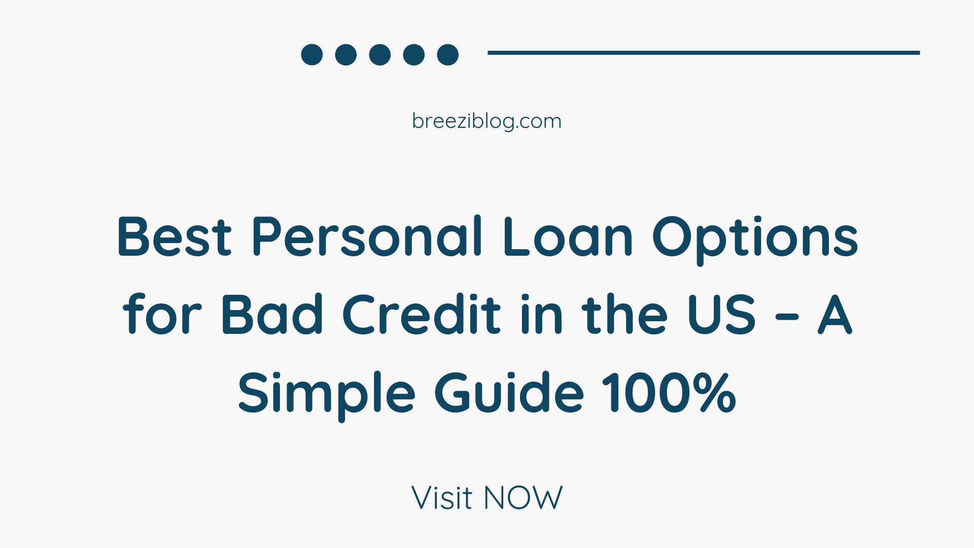 Best Personal Loan Options for Bad Credit in the US – A Simple Guide